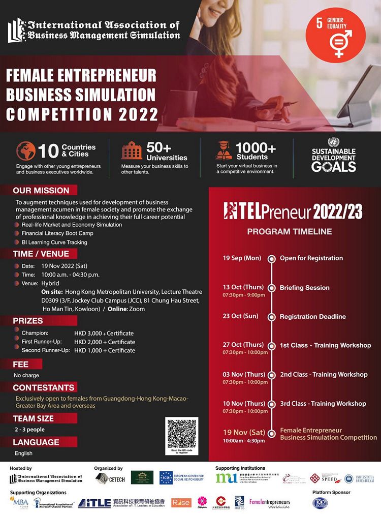 Female Entrepreneur Business Simulation Competition 2022
