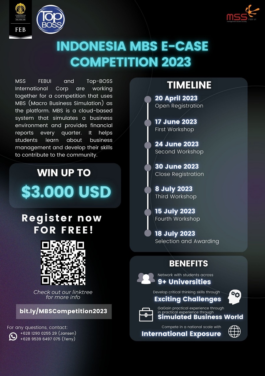 Indonesia MBS E-Case Competition 2023